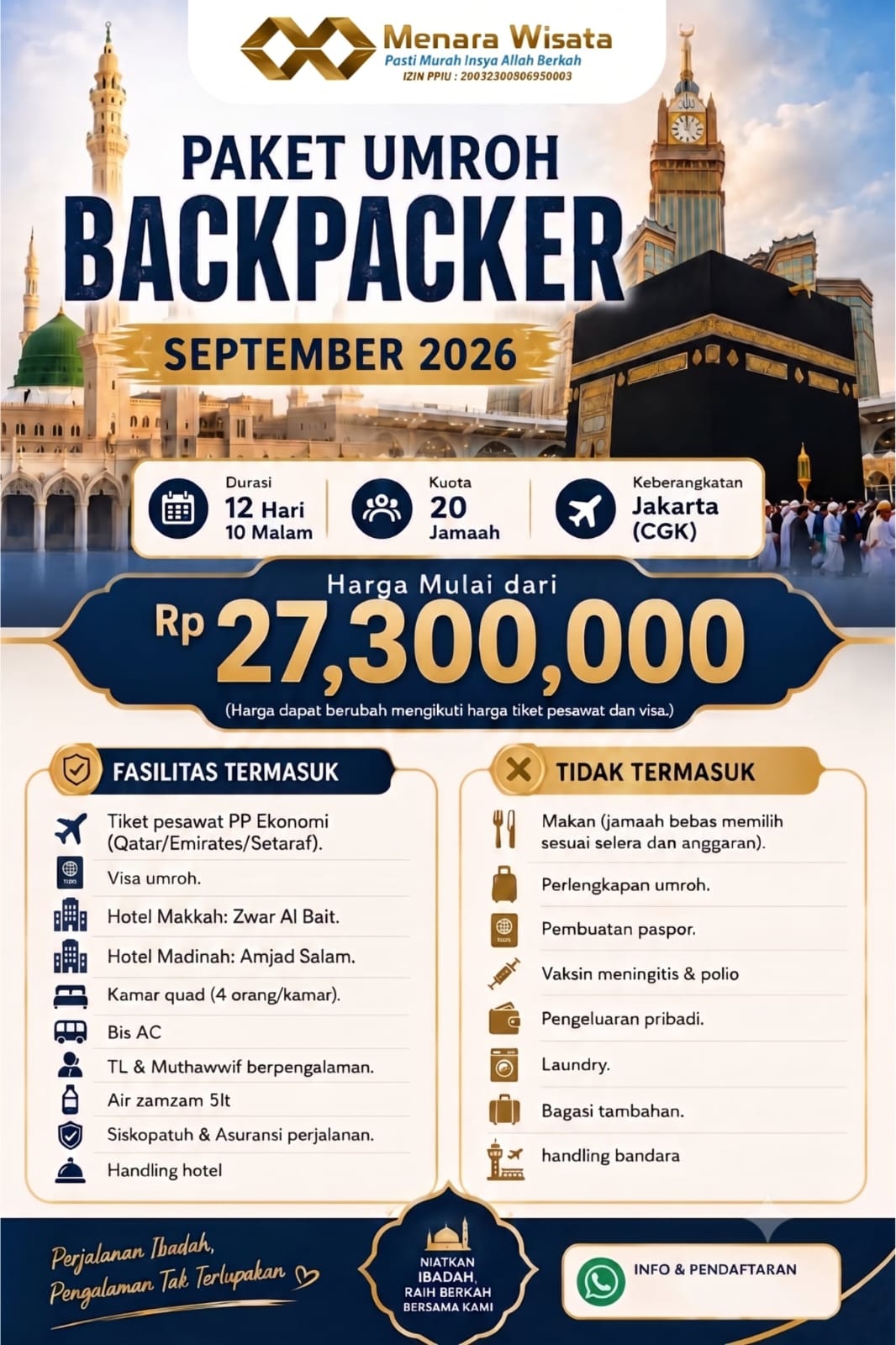 Umrah Backpacker, Siapa Takut !