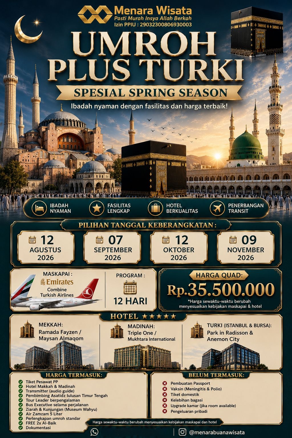 UMROH PLUS TURKIYE ? Aku Mau !