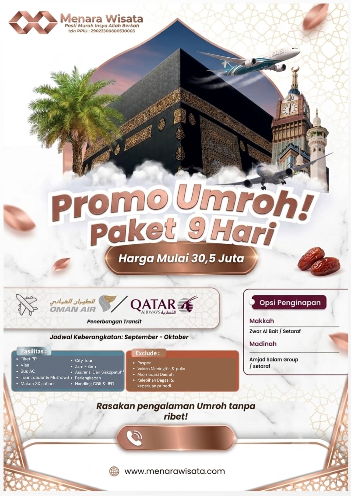 Umroh Promo 9 Hari